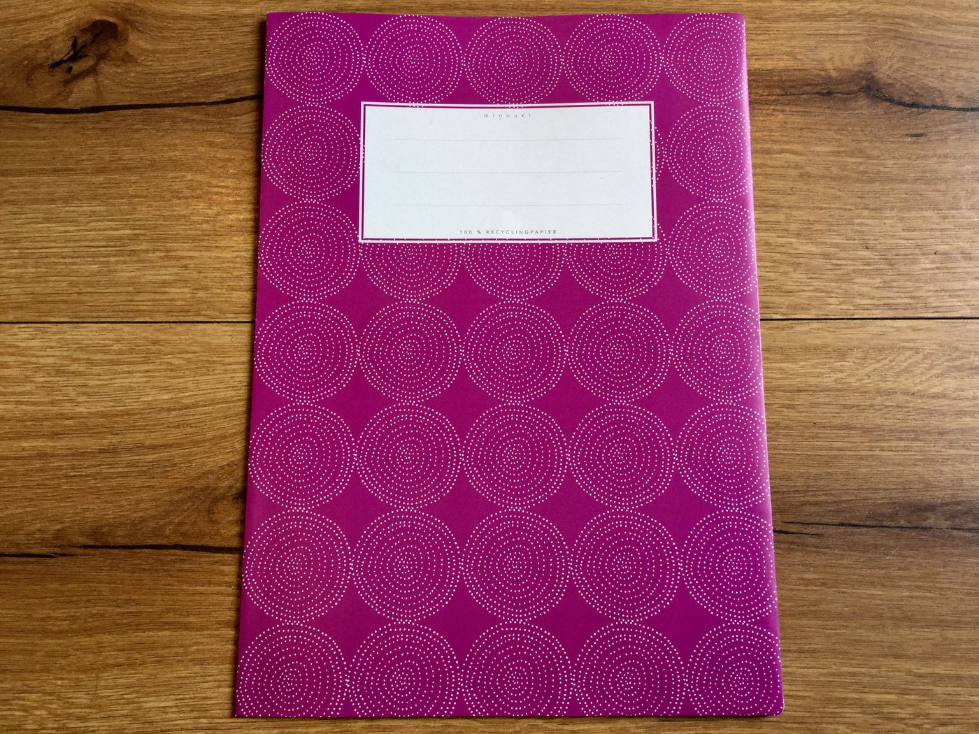 Heftschoner A4 minouki Recyclingpapier°